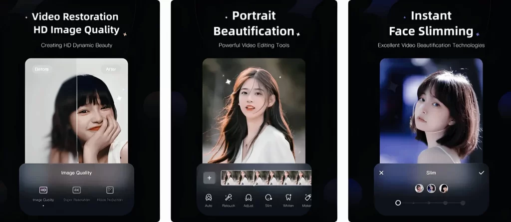 Portrait- HD Image Quality - Face Slimming